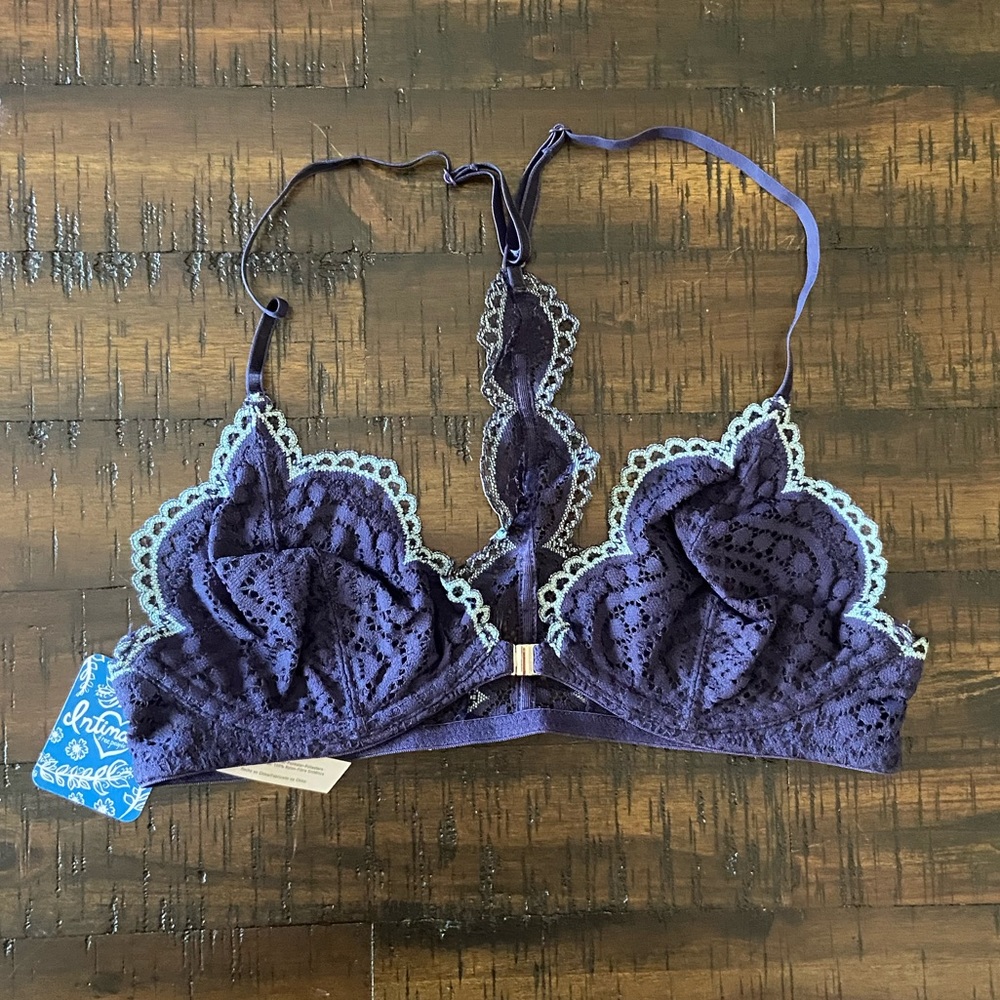 NWT Free People Intimately navy bralette